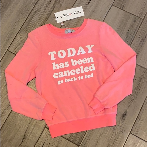 Wildfox Bright Coral Graphic Sweatshirt - Picture 2 of 14